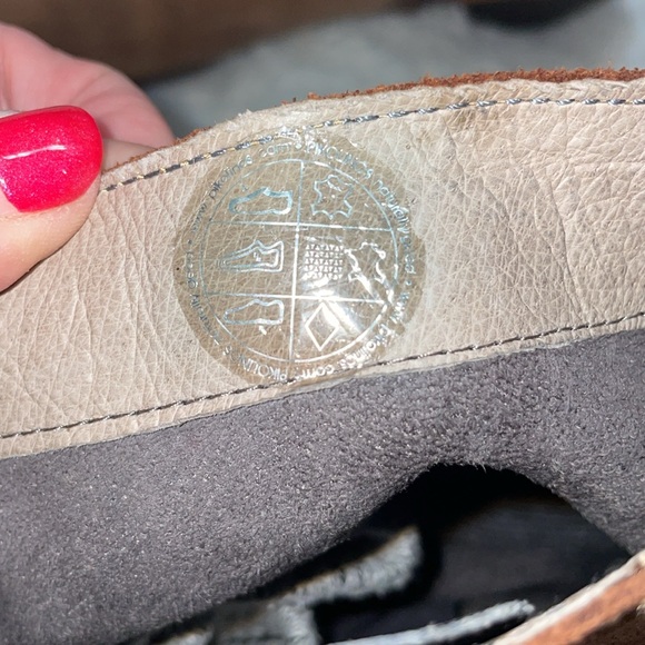 Pikolinos Women’s Brown Mid Calf Ankle Suede Leather Boots Buckles US 8-8.5 (39) - Picture 7 of 13